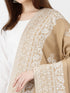 Women's Floral Jamawar Acrylic Border Wool Shawl